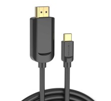 Кабель Vention Type-C to HDMI 4K 30Hz Cable 1.5M Black (CGUBG) (CGUBG)