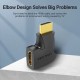 Адаптер Vention HDMI 270 Degree Male to Female Adapter Black (AINB0) (AINB0)
