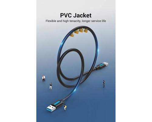Кабель-подовжувач Vention USB 3.0 A Male to A Male Cable 0.5M Black PVC Type (CONBD) (CONBD) Кабель-подовжувач Vention USB 3.0 A Male to A Male Cable 0.5M Black PVC Type (CONBD) (CONBD)