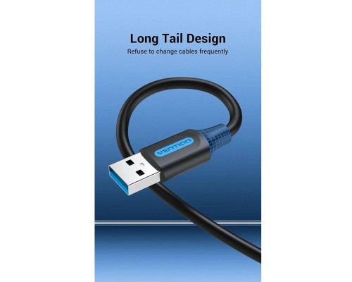 Кабель-подовжувач Vention USB 3.0 A Male to A Male Cable 0.5M Black PVC Type (CONBD) (CONBD) Кабель-подовжувач Vention USB 3.0 A Male to A Male Cable 0.5M Black PVC Type (CONBD) (CONBD)