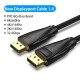 Кабель Vention DisplayPort, 1 м, v1.4 чорний, 8K 60 Hz, 4K 144Hz, 2K 165Hz, 1080P 240Hz (HCCBF) (HCCBF)