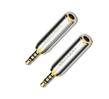Адаптер Vention 2.5mm Male to 3.5mm Female Audio Adapter Silvery Metal Type (VAB-S02) (VAB-S02)