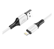 Кабель BOROFONE BX79 Type-C to iP 3A, 20W, 1m,,  silicone, silicone connectors, White (6974443384734)