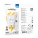 Мережевий зарядний пристрій BOROFONE BAS42A Potential single-port QC3.0 charger set(Type-C) 18W White (6941991113802)