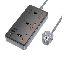 Мережевий подовжувач BOROFONE BAC3A Roy 3 position socket(PD20W/1C3A)(EU) Black (6941991111464)