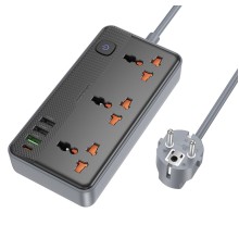 Мережевий подовжувач BOROFONE BAC3A Roy 3 position socket(PD20W/1C3A)(EU) Black (6941991111464)