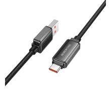 Кабель BOROFONE BU53 5A Meteor fast charging data cable Type-C Black (6941991113604)