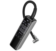 Автомобільний насос BOROFONE FC1 Flow intelligent air pump Black Gray (6941991112485)