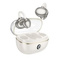 Бездротові навушники BOROFONE FQ5 Spirit clip-on true wireless BT headset Milky white (6941991117183)