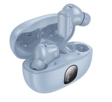 Бездротові навушники BOROFONE FQ4 Lighten true wireless ANC+ENC noise reduction BT headset Blue (6941991117688)