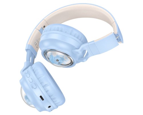 Навушники HOCO W50 Cute fun BT headphones Blue (6942007619592) Навушники HOCO W50 Cute fun BT headphones Blue (6942007619592)