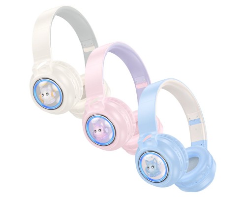 Навушники HOCO W50 Cute fun BT headphones Blue (6942007619592) Навушники HOCO W50 Cute fun BT headphones Blue (6942007619592)