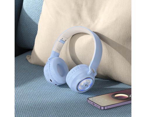 Навушники HOCO W50 Cute fun BT headphones Blue (6942007619592) Навушники HOCO W50 Cute fun BT headphones Blue (6942007619592)