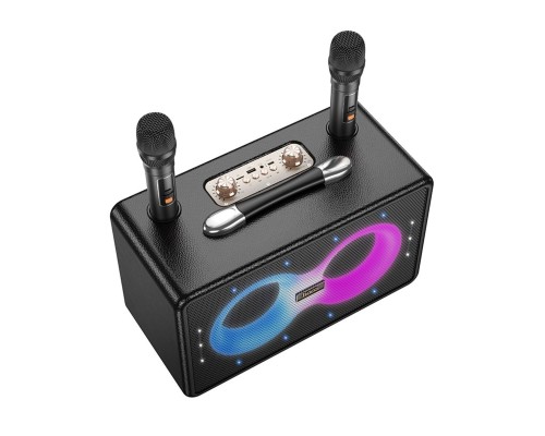 Портативна колонка HOCO HA8 Ave wireless dual-mic outdoor BT speaker Black (6942007629843) Портативна колонка HOCO HA8 Ave wireless dual-mic outdoor BT speaker Black (6942007629843)