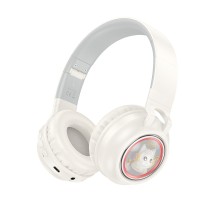 Навушники HOCO W50 Cute fun BT headphones Milky white (6942007619578)