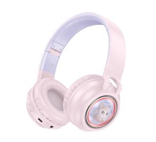 Навушники HOCO W50 Cute fun BT headphones Pink (6942007619585)