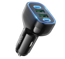 Автомобільний зарядний пристрій HOCO NZ11 Guide PD72W(2C2A) car charger Black (6942007602648)