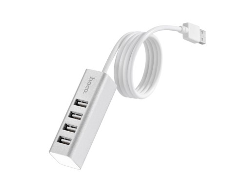 USB-хаб HOCO HB1 4USB Line machine Silver (6957531038146) USB-хаб HOCO HB1 4USB Line machine Silver (6957531038146)