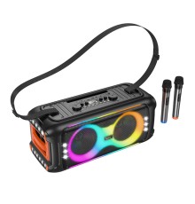 Портативна колонка HOCO HA9 Kayman dual-mic outdoor BT speaker Black (6942007629850)