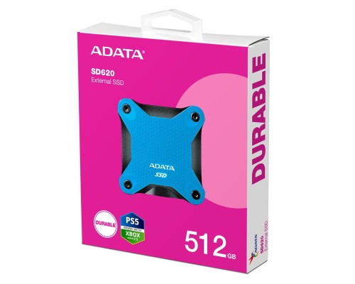 Портативний SSD ADATA SD620 512GB USB 3.2  520/460Mb/s Blue (SD620-512GCBL)
