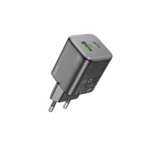 Мережевий зарядний пристрій HOCO N41 Almighty PD20W+QC3.0 charger Black (6942007617024)