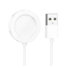 Бездротовий зарядний пристрій для смарт-годинника Hoco CW39 Wireless charger for iWatch White (6931474770646)