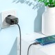 Мережевий зарядний пристрій HOCO CS23A Sunlight dual-port PD30W+QC3.0 charger set(Type-C to Type-C)(EU) Black (6942007609968)