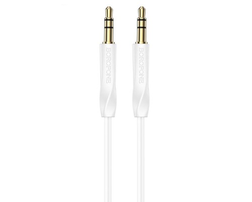 Аудіокабель BOROFONE BL16 Clear sound AUX audio cable White (6974443389173)