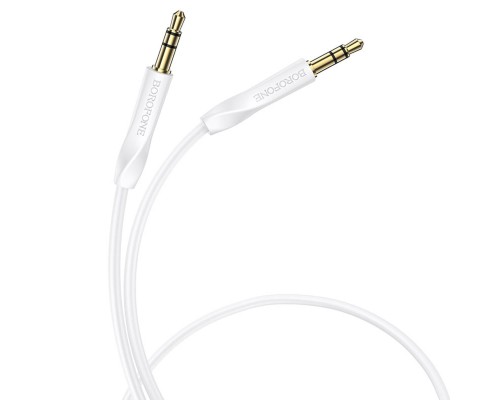 Аудіокабель BOROFONE BL16 Clear sound AUX audio cable White (6974443389173)