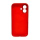 Чохол для смартфона Silicone Full Case AA Camera Protect for Apple iPhone 16 21,Rose Red (FullAAi16-21)