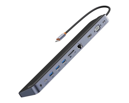 USB-хаб Baseus EliteJoy Gen2 11-Port Type-C HUB Adapter Dark gray (WKSX030013) USB-хаб Baseus EliteJoy Gen2 11-Port Type-C HUB Adapter Dark gray (WKSX030013)