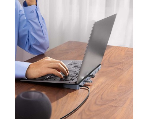 USB-хаб Baseus EliteJoy Gen2 11-Port Type-C HUB Adapter Dark gray (WKSX030013) USB-хаб Baseus EliteJoy Gen2 11-Port Type-C HUB Adapter Dark gray (WKSX030013)