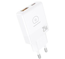 Мережевий зарядний пристрій WUW-C217 PD 25W USB A + Type-C white (C217)