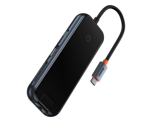 USB-хаб Baseus AcmeJoy 8-Port Type-C HUB Adapter(Type-C to HDMI*1+USB3.0*2+USB2.0*1+Type-C PD&Data*1+RJ45*1+SD/TF*1)Dark Grey (WKJZ010613) USB-хаб Baseus AcmeJoy 8-Port Type-C HUB Adapter(Type-C to HDMI*1+USB3.0*2+USB2.0*1+Type-C PD&Data*1+RJ45*1+SD/TF*1)Dark Grey (WKJZ010613)