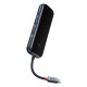 USB-хаб Baseus AcmeJoy 8-Port Type-C HUB Adapter(Type-C to HDMI*1+USB3.0*2+USB2.0*1+Type-C PD&Data*1+RJ45*1+SD/TF*1)Dark Grey (WKJZ010613)
