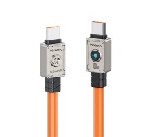 Кабель Usams US-SJ684 Type-C TO Type-C 100W 1.2m orange (SJ684USB04)