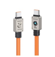 Кабель Usams US-SJ684 Type-C TO Type-C 100W 1.2m orange (SJ684USB04)