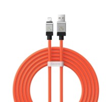 Кабель Baseus CoolPlay Series Fast Charging Cable USB to iP 2.4A 1m Orange (CAKW000407)