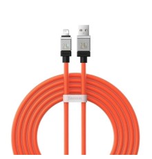 Кабель Baseus CoolPlay Series Fast Charging Cable USB to iP 2.4A 1m Orange (CAKW000407)