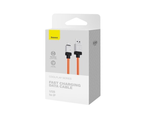 Кабель Baseus CoolPlay Series Fast Charging Cable USB to iP 2.4A 1m Orange (CAKW000407) Кабель Baseus CoolPlay Series Fast Charging Cable USB to iP 2.4A 1m Orange (CAKW000407)