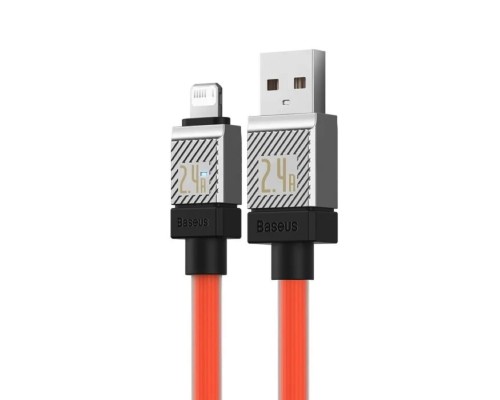 Кабель Baseus CoolPlay Series Fast Charging Cable USB to iP 2.4A 1m Orange (CAKW000407) Кабель Baseus CoolPlay Series Fast Charging Cable USB to iP 2.4A 1m Orange (CAKW000407)