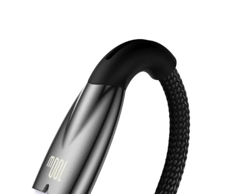 Кабель Baseus Glimmer Series Fast Charging Data Cable USB to Type-C 100W 2m Black (CADH000501) Кабель Baseus Glimmer Series Fast Charging Data Cable USB to Type-C 100W 2m Black (CADH000501)