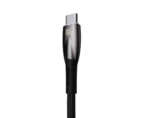 Кабель Baseus Glimmer Series Fast Charging Data Cable USB to Type-C 100W 2m Black (CADH000501) Кабель Baseus Glimmer Series Fast Charging Data Cable USB to Type-C 100W 2m Black (CADH000501)