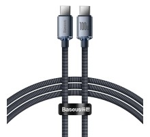 Кабель Baseus Crystal Shine Series Fast Charging Data Cable Type-C to Type-C 100W 2m Black (CAJY000701)