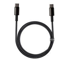 Кабель Baseus Tungsten Gold Fast Charging Data Cable Type-C to Type-C 100W 1m Black (CATWJ-01)
