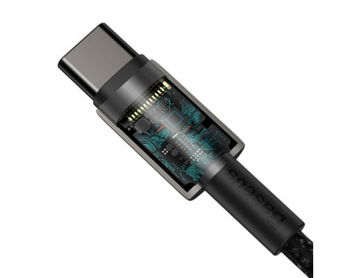 Кабель Baseus Tungsten Gold Fast Charging Data Cable Type-C to Type-C 100W 1m Black (CATWJ-01)