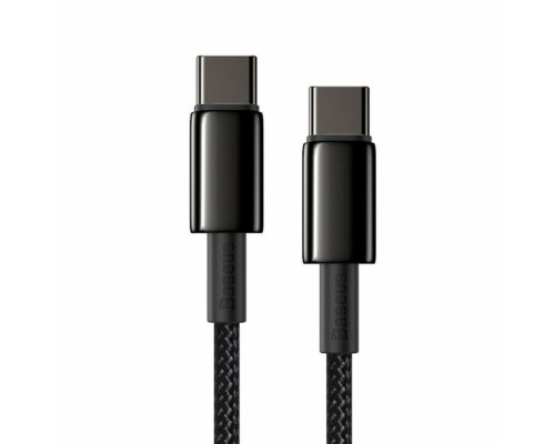 Кабель Baseus Tungsten Gold Fast Charging Data Cable Type-C to Type-C 100W 1m Black (CATWJ-01)