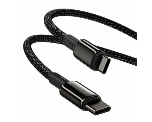 Кабель Baseus Tungsten Gold Fast Charging Data Cable Type-C to Type-C 100W 1m Black (CATWJ-01)