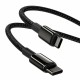 Кабель Baseus Tungsten Gold Fast Charging Data Cable Type-C to Type-C 100W 1m Black (CATWJ-01)