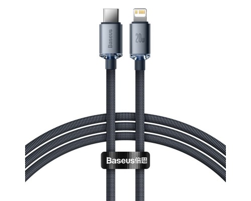 Кабель Baseus Crystal Shine Series Fast Charging Data Cable Type-C to iP 20W 2m Black (CAJY000301)